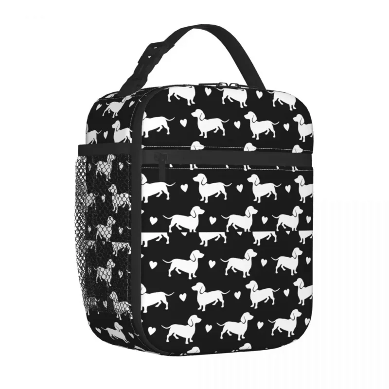 

Dachshund Dixie Dog Lover Insulated Lunch Bag Cooler Bag Meal Container Wiener Sausage Tote Lunch Box Girl Boy Work Picnic