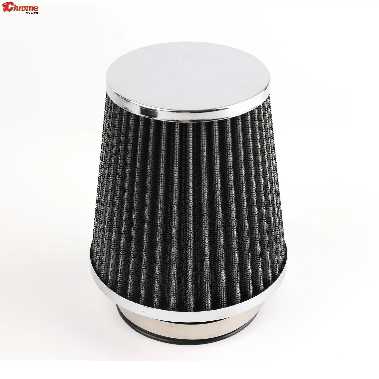 

3" Car Silver Mushroom Head Air Filter Universal High Flow Racing Sport Inlet Cold Air Intake Filter Cone Tapered Performance