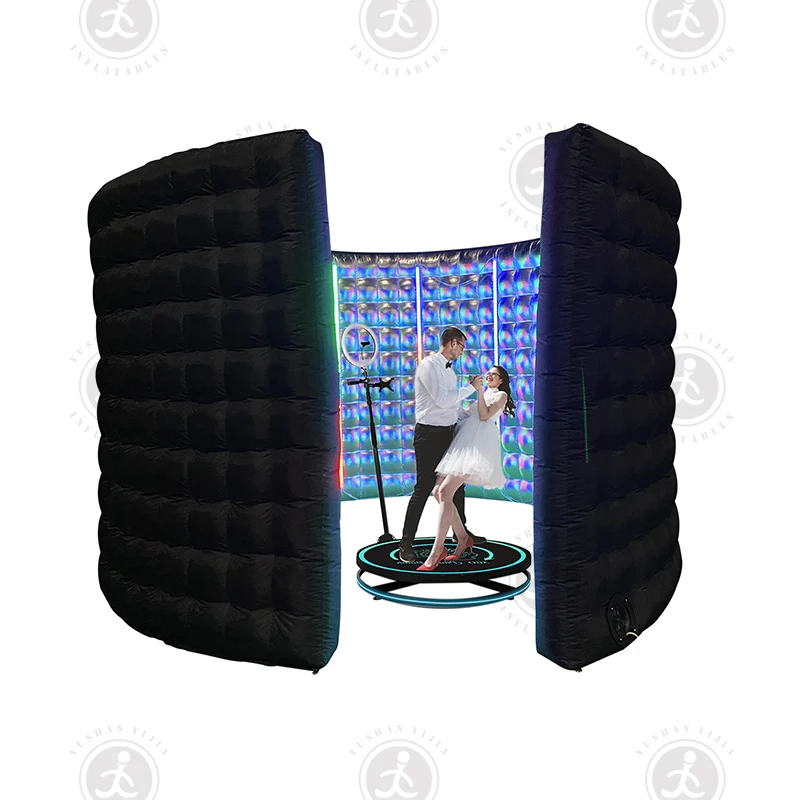 10Ft/13Ft 360 Photo Booth Enclosure LED Strip Lights for Party Event Wedding Portable Camera Booth for 360 Photo Machine