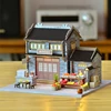 DIY Wooden Doll Houses Fruit Store Casa Mniature Building Kits with Furniture Led Trading Dollhouse for Adults Gifts 2