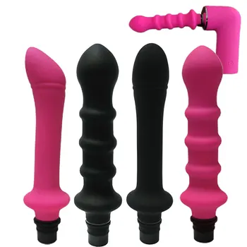 Automatic Sex Machine Attachements Fascia Gun Massage Head to silicone Dildo Sex Toys for Men Women Vibrators Penis Masturbation 6