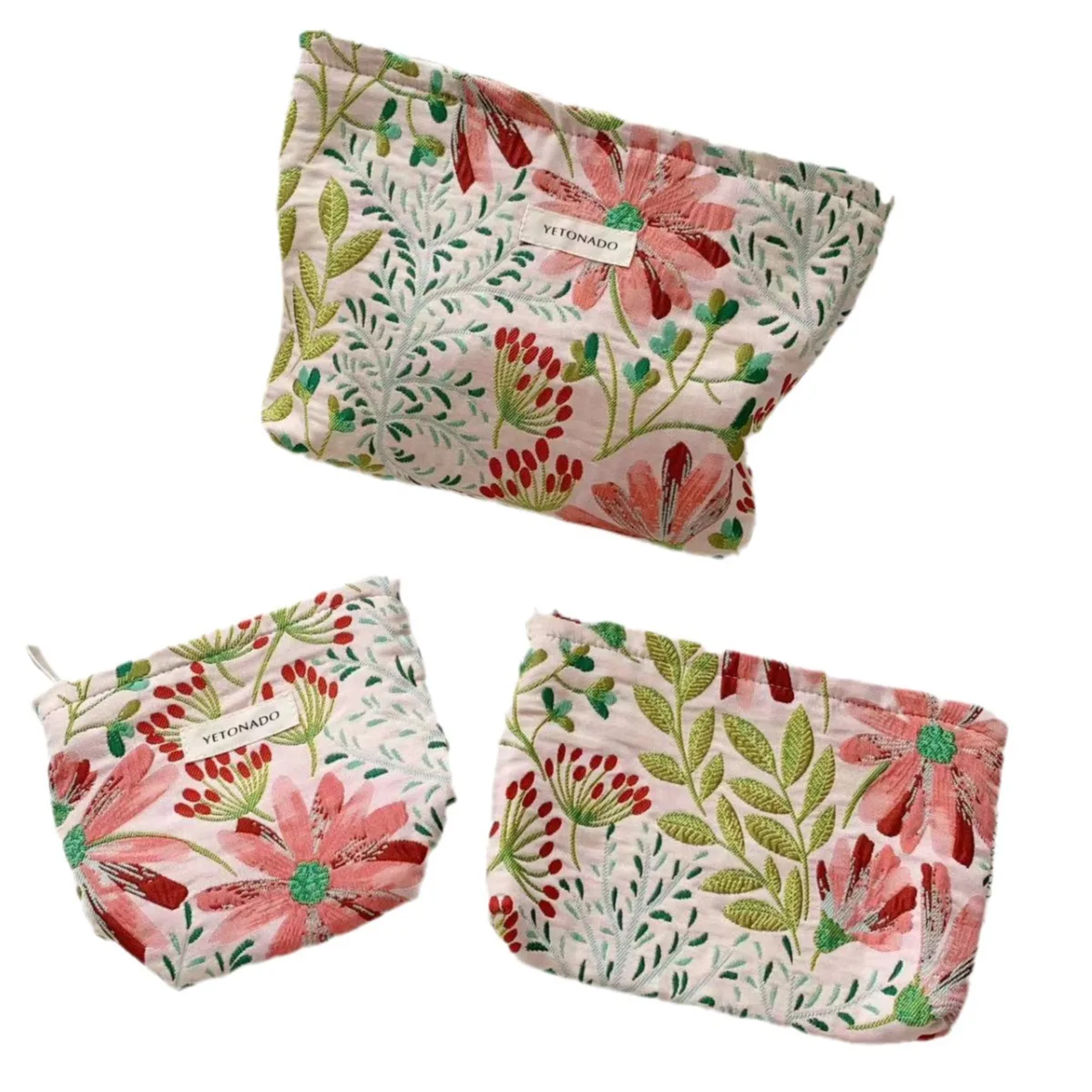 High Quality Large Capacity Clutch Makeup Cosmetic Bag Toiletry Washbag Portable Storage Bag Travel Organizer