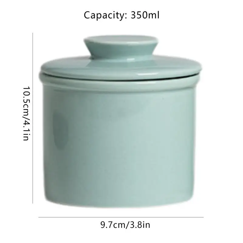 Porcelain Butter Crock Modern Round Butter Ceramic Bell Style Jar Dish With Lid Ceramic Bell Style Jar butter dish