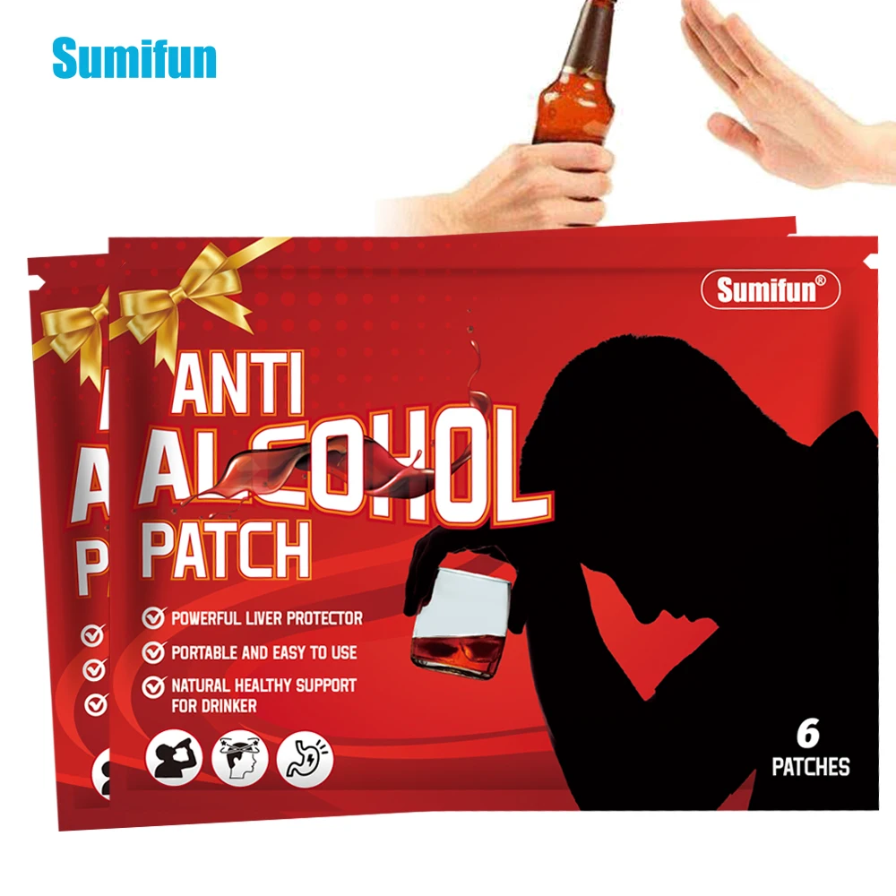 sumifun-6pcs-stop-drinking-medical-plaster-quit-drinking-patch-hangover