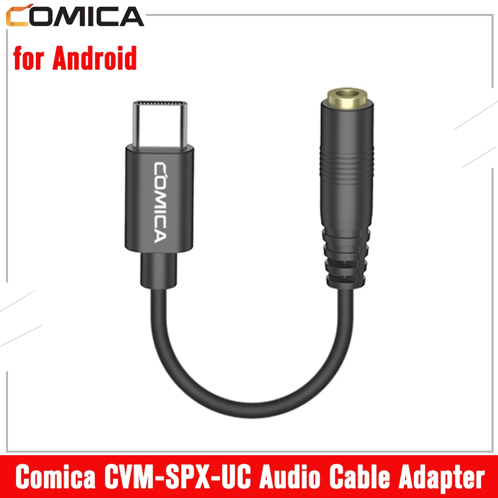 Comica CVM-D-UC II Cáp âm Thanh Microhphone 3,5 Mm TRS Sang USB-C Có đầu Ra Kỹ Thuật Số Tương