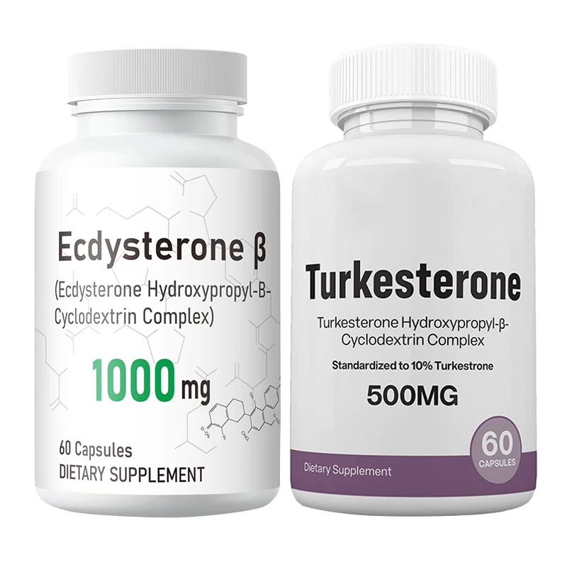 Ecdysterone & Turkesterone Capsules 2 Bottles 120 Pills