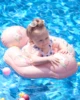 Baby Swimming Float Inflatable Dropshipping Baby Float with Canopy Infant Floating Ring Swimming Chest Floater Float Trainer 2