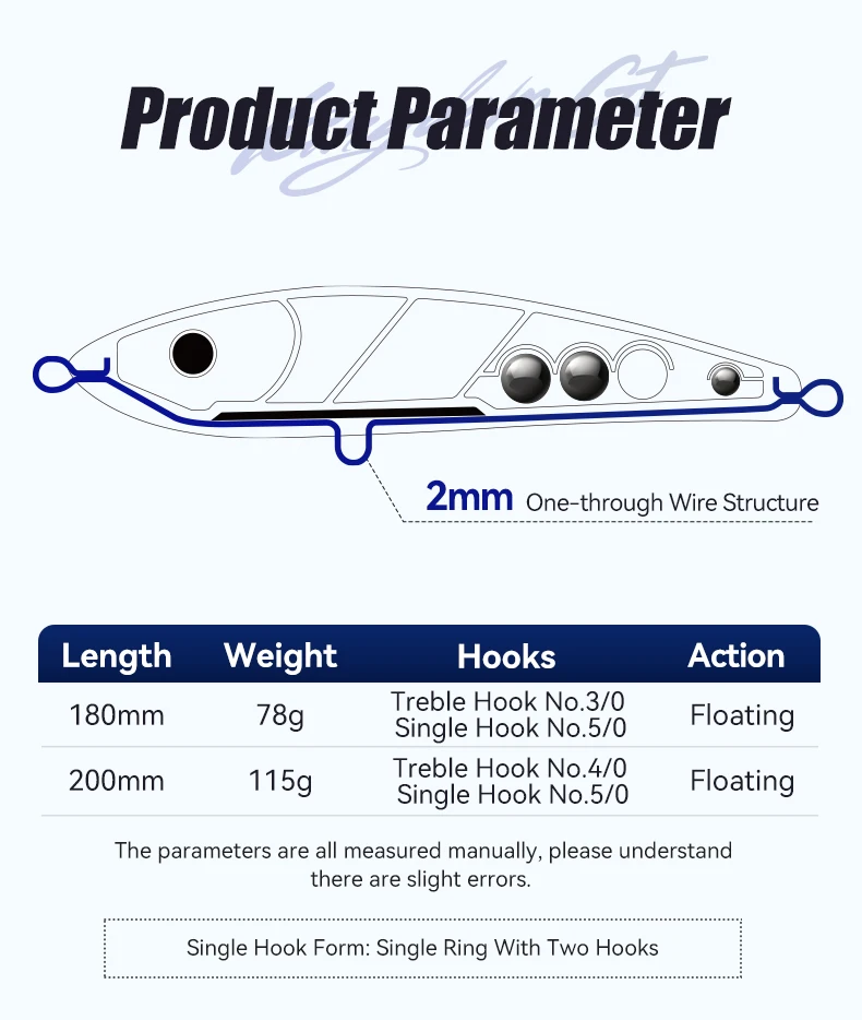 Kingdom GT Phantom schwimmende Bleistiftköder, 180 mm, 200 mm, 78 g, 115 g, Topwater-Meeresangelköder, künstliche harte Köder, Salzwasserangeln – Detail 3