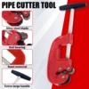 Pipe Cutter Tool Metal Tube Cutter Heavy Duty Tubing Cutting Tool with Blade Precise Plumber Iron Pipe Cutting Tool Galvanized 4