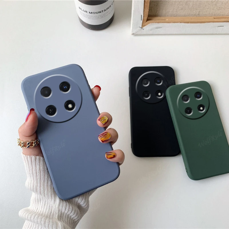 For Huawei Nova 12i Case Cover Huawei Nova 12i Capa Phone Back Bumper Shockproof TPU Liquid Silicone Soft Fundas Huawei Nova 12i 2