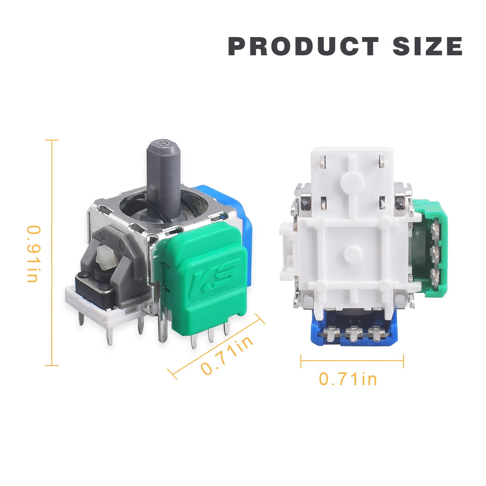 Tmr 전자기 조이스틱 교체, PS5 게임패드 3D 아날로그 스틱 센서 모듈, PS4 Xbox One 및 Elite 컨트롤러용, 10 개