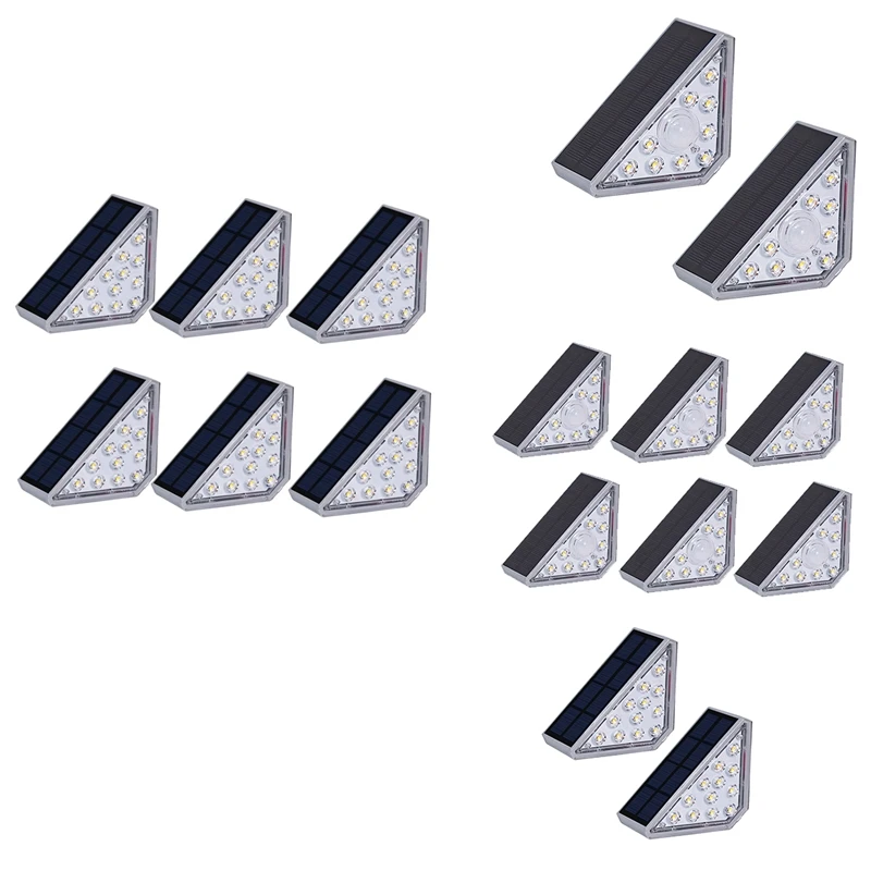 

6Piece LED Solar Stair Light Waterproof Solar Landscape Light For Outdoor Courtyard Wall Light Constant Light