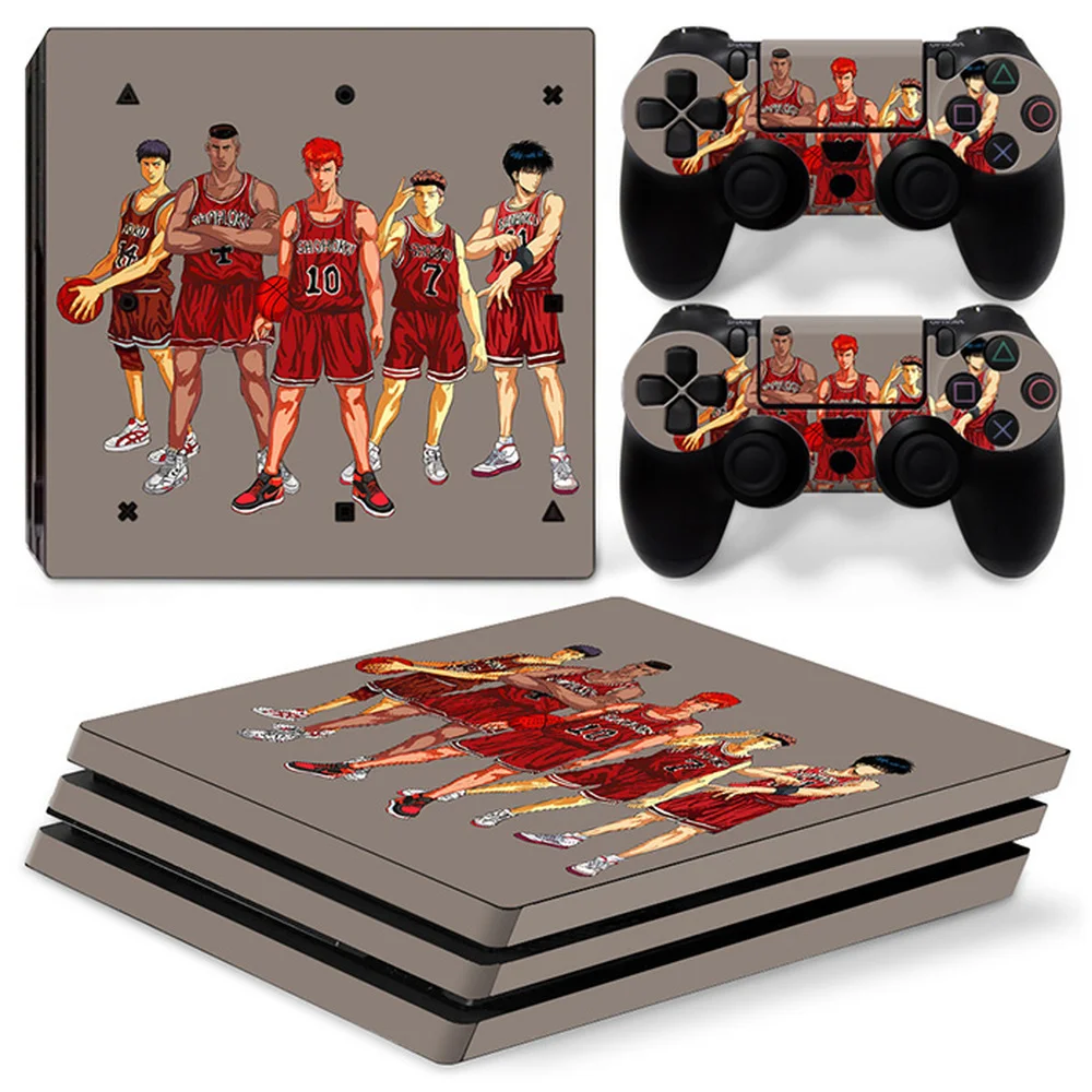 For Ps4 Pro Slam Dunk Pvc Skin Vinyl Sticker Decal Cover Console Dualsense Controllers Dustproof Protective Sticker