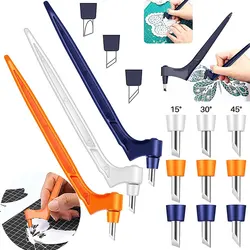 DIY Art Craft Cutting Tools 360-Degree Rotating Carbon Steel Blade Paper Cutter 3 Replacement Blade Cutting Paper Window Making