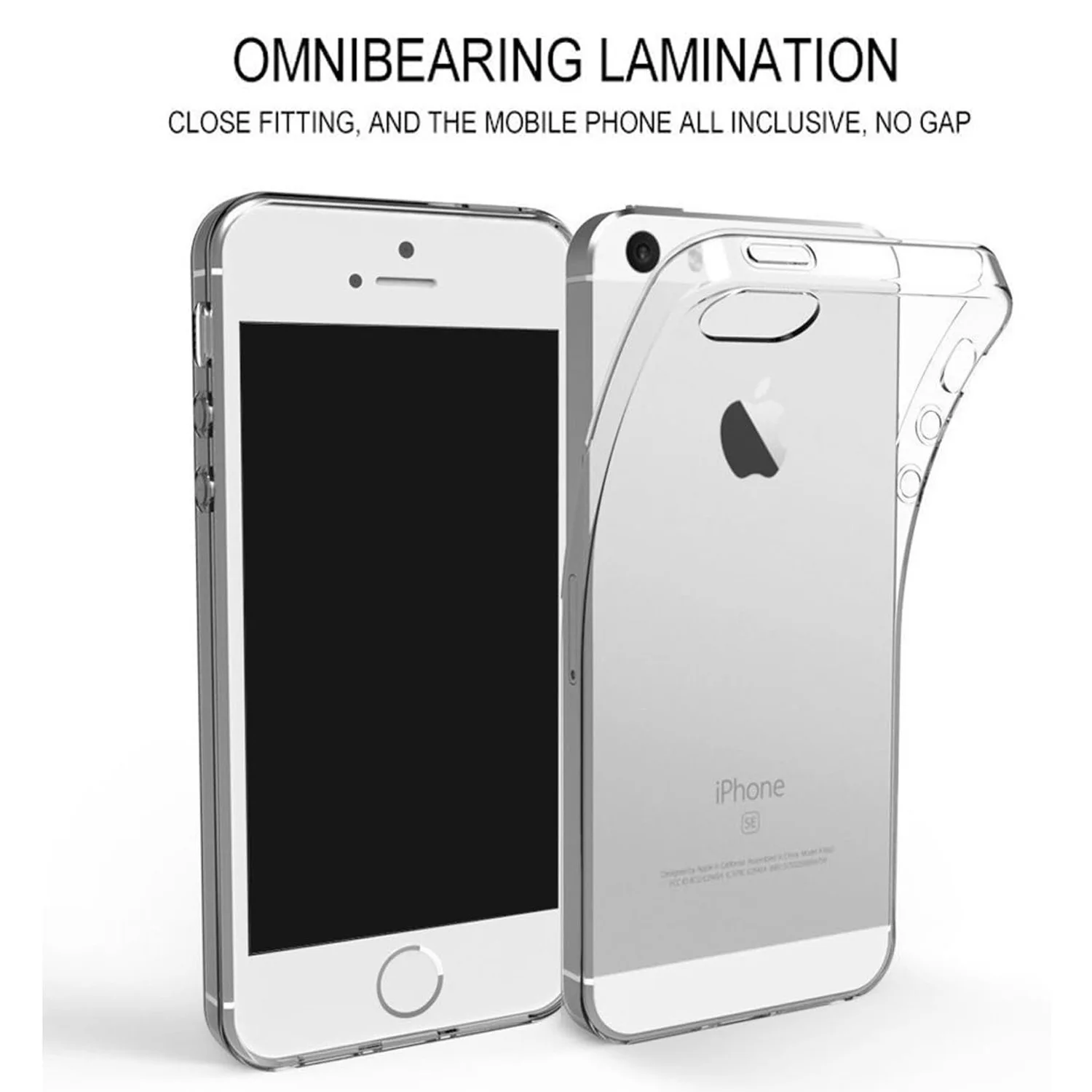 For iPhone 5 Case Clear Silicone Soft TPU Cover For iPhone