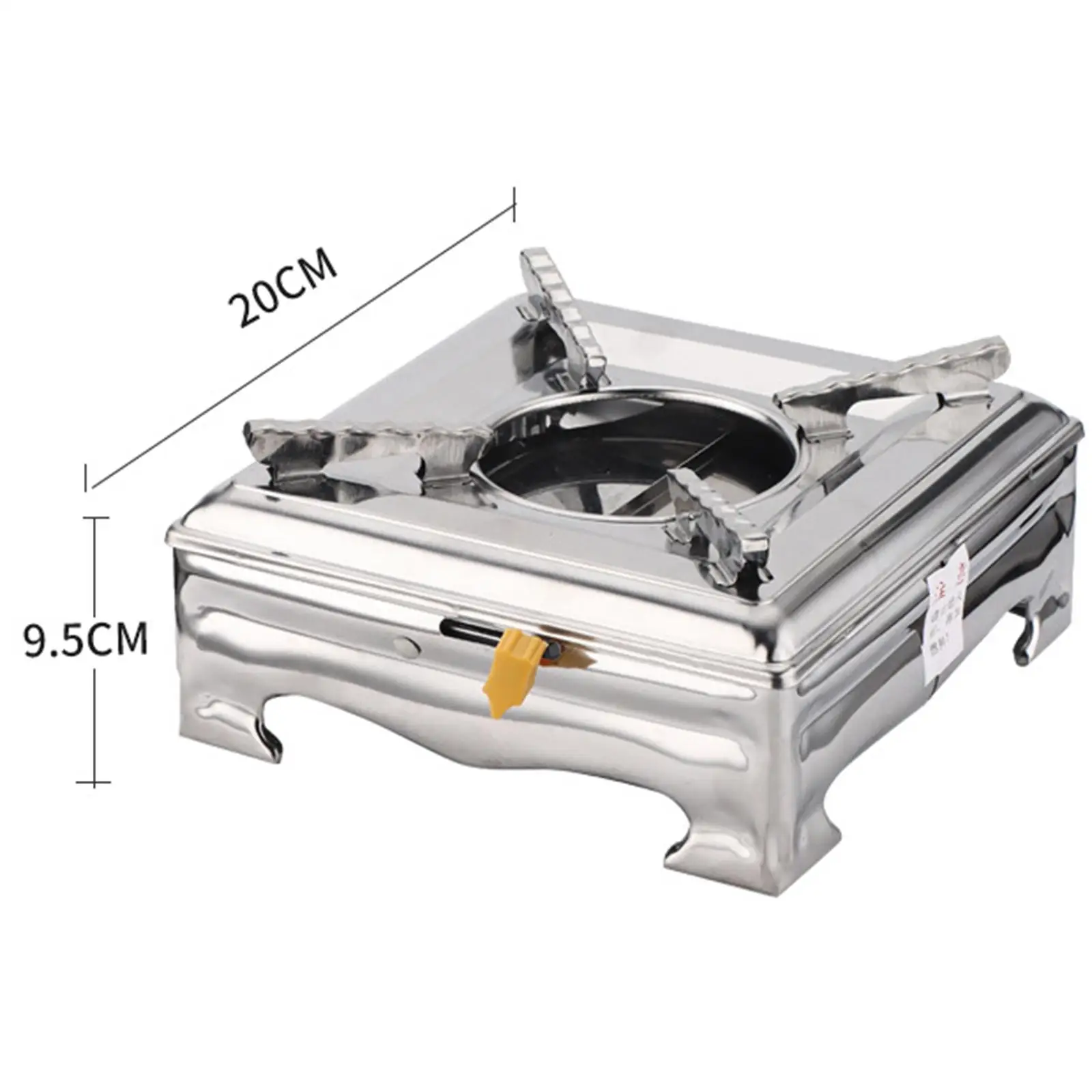 Alcohol Stove with Lid Portable Anti Scalding Environmental Protection Stainless Lightweight Burner for Outdoor Dormitory Baking