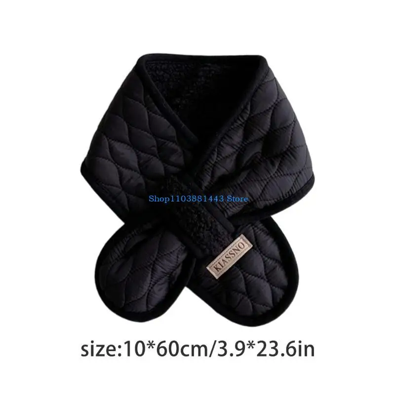 Q6RE 겨울 따뜻한 스카프 어린이 스카프 부드러운 두꺼운 목 커버 Neckerchief 어린이를위한 야외 방풍 스카프 소년 소녀
