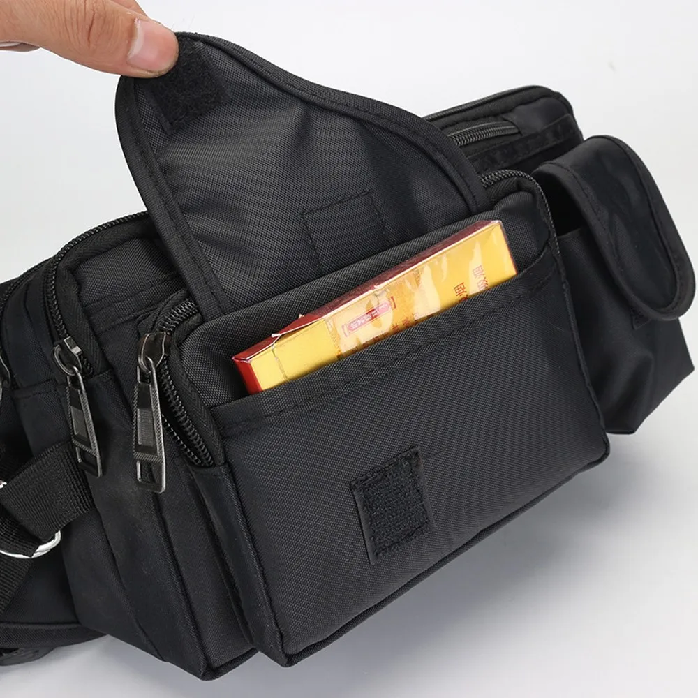 

Outdoor Waist Bag Nylon Waterproof Waist Bum Bag Running Jogging Fishing Belt Pouch Zip Fanny Pack Mobile Phone Bag