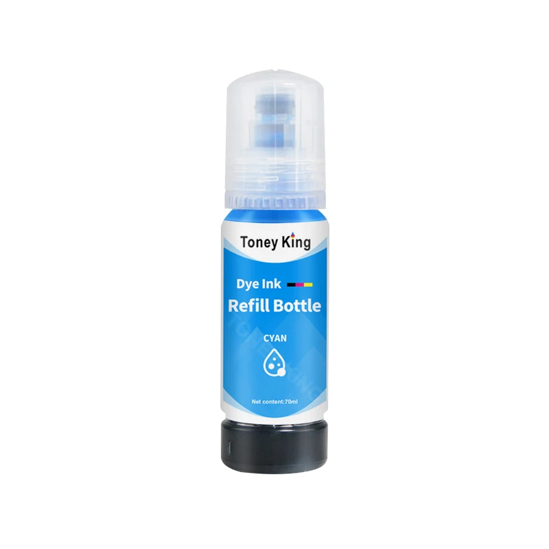 70ml Refill Dye Ink 5PCS For Epson EcoTank L3150 L3110 L3100 L3210 L3250 L1110 5190 ET-2710 102 003 Printer