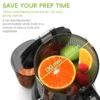 BioloMix Cold Press Juicer,with 130mm Feed Chute,Fit Whole Fruits & Vegetables,High Juice Yield,BPA FREE Slow Masticating Juicer 2