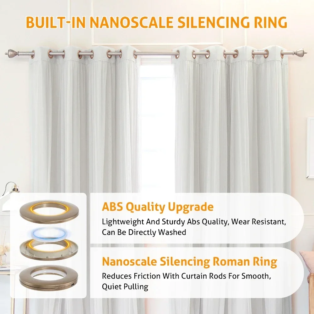 50Pcs 7.3cm Curtain Eyelet Rings Curtain Grommets Inner Diameter 4cm for curtain grommets