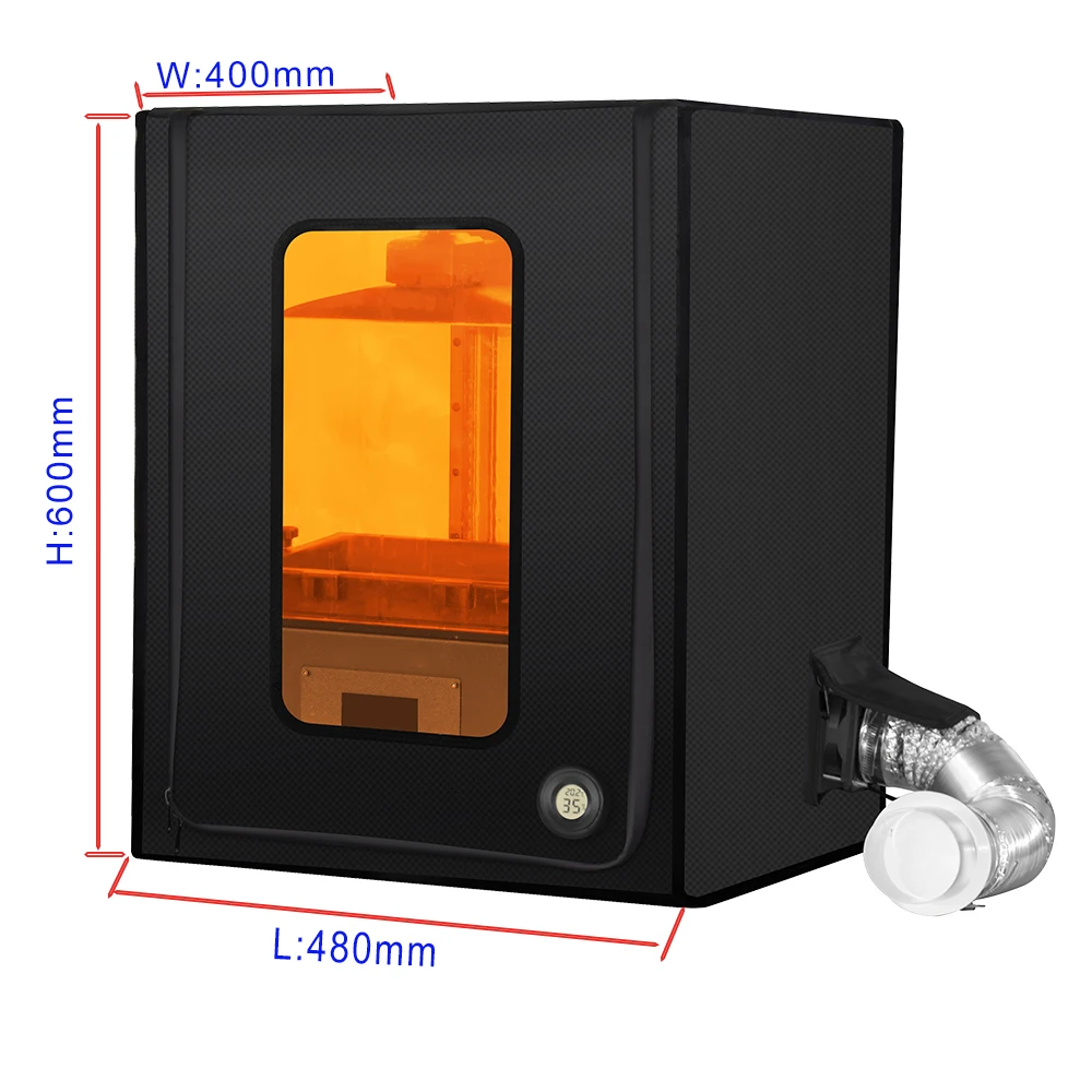 Creality Boîtier d'imprimante 3D ignifuge et anti-poussière pour imprimante 3D Ender5/5 Pro/5 Plus, CR-10/10S/10S PRO/10MINI,CR-X/CR-20/20PRO - Taille L