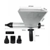 Auger Mortar Caulking Gun,All-Metal Portable Cement Caulking Gun Sprayer With Nozzles for Walls, Bricks, Floors 4