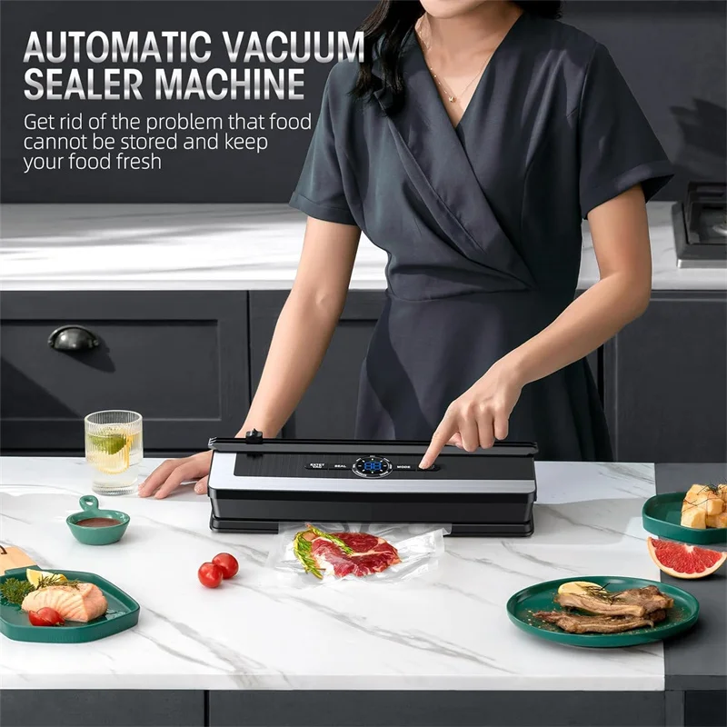 135W Vacuum Sealer Machine Custom Manufacturer Sellador Al Vacio for Food for Household Use With LED display 6