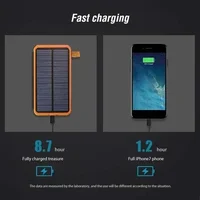 Banque d'alimentation solaire 20000mAh avec 4 panneaux solaires Chargeur sans fil Powerbank pour iPhone 15 Huawei Xiaomi Samsung Poverbank pour Xiaomi 5