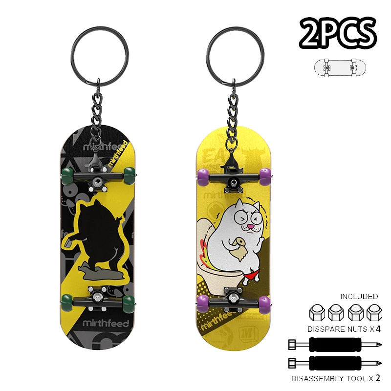 Kids Finger Skateboard Park Ramp Set with Professional Bearings