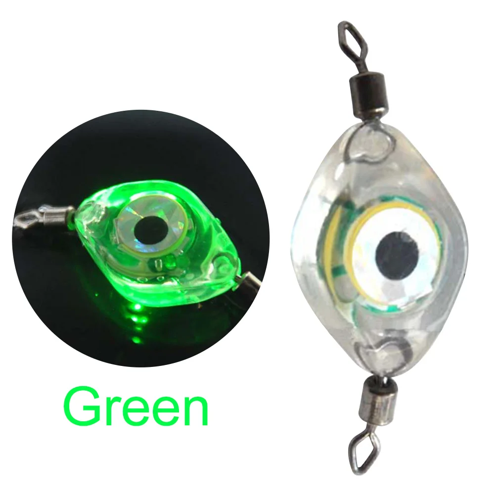 Fishing Luminous Lure Eye Shape Fishing Lure Light LED Waterproof Sensing Deep Drop for Seawater Freshwater for Underwater