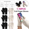 1-10PCS Winter Motorcyclist Gloves Touch Screen Bicycle Thermal Gloves Windproof Full Finger Gloves for Running Cycling Driving 1