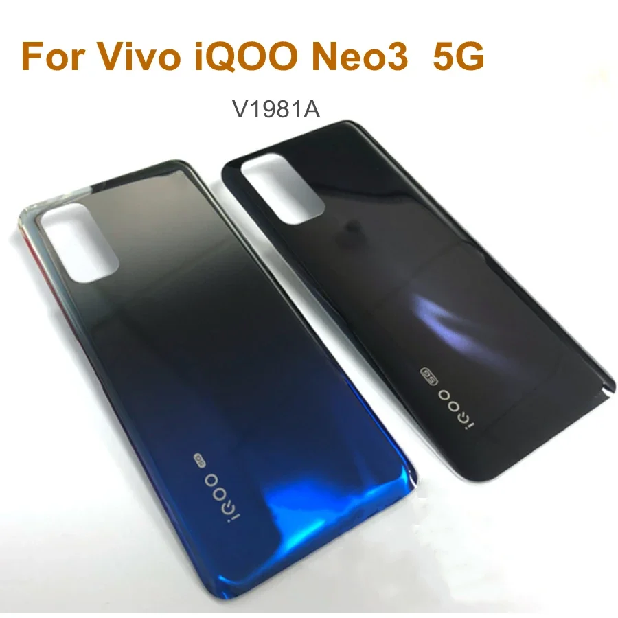 

6,57 "для vivo iQOO Neo3 5G ремонт крышки аккумулятора для Vivo iQOO Neo 3 задняя крышка аккумулятора V1981A задний корпус