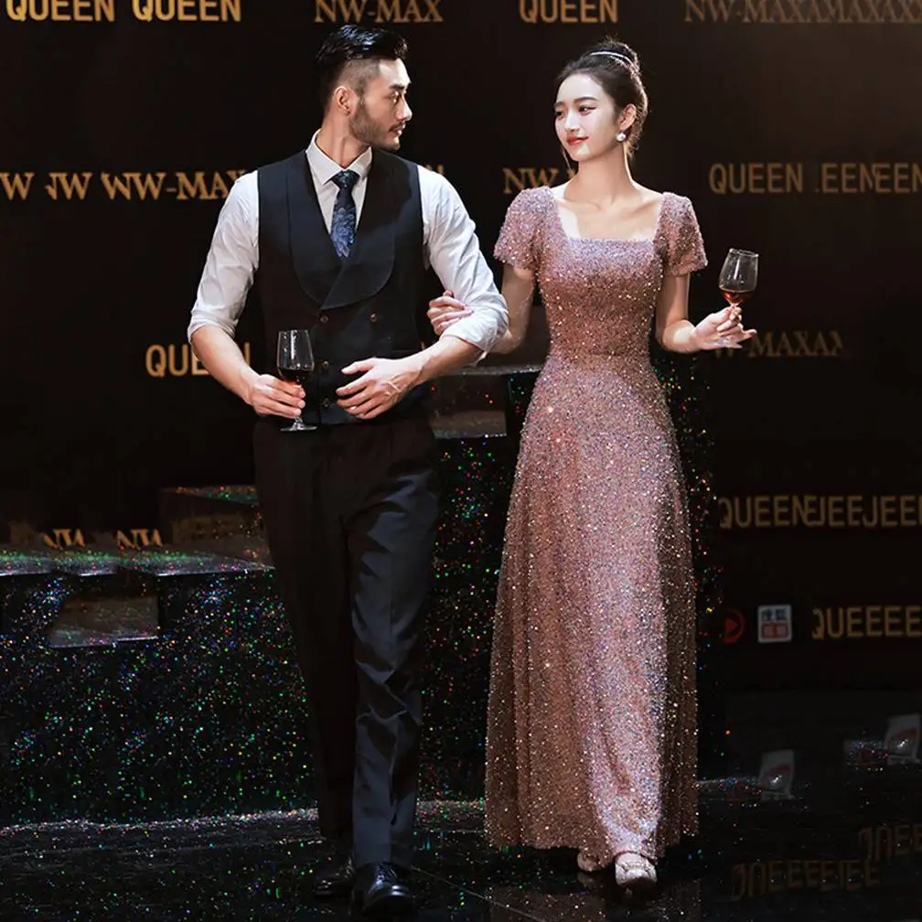 화려한 레이스 아플리케 무도회 드레스, 구슬 장식 파티 가운 - JEHETH 여성용 판타지 드레스 달콤한 16 세 성인, 푹신하고 저렴한 성인식 - JEHETH 여성용 세련된 성인 드레스 8 발목 길이 스팽글 무도회 드레스, A 라인 이브닝 드레스, 반팔