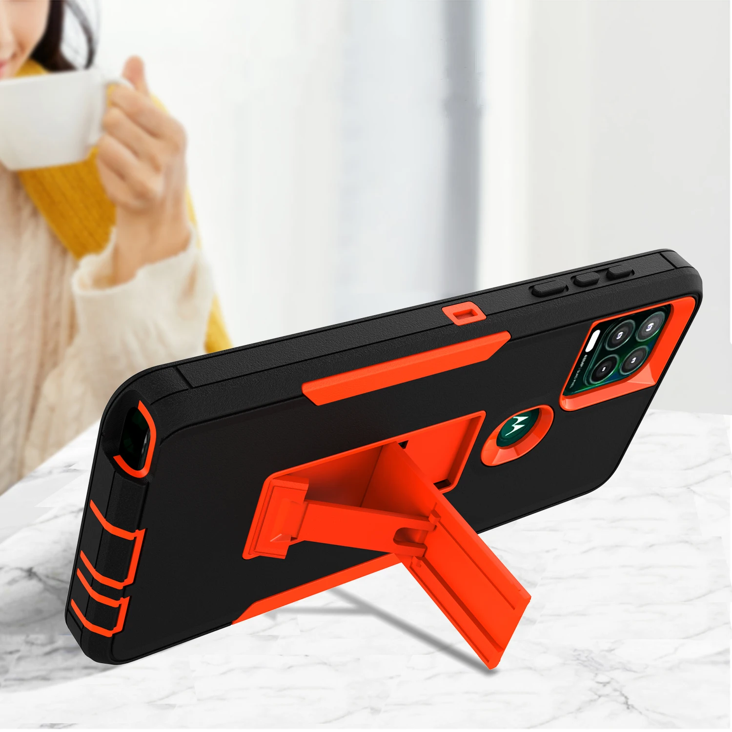 Heavy Duty Armor Shockproof Case For Motorola Moto G Stylus 5G