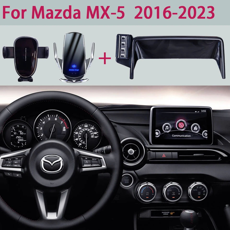 PZK Car Phone Mount for Mazda CX-3 2016-2021 /Mazda 3 2014-2016 /MX-5 Miata 2016-2023 Accessories 7-Inch Screen Magnetic 15W Fast Wireless Charger Phone Cradles Car Phone Holder Not Affect Vent PZK Car Phone Mount for Mazda CX-3 2016-2021 /Mazda 3 2014-2016 /MX-5 Miata 2016-2023 Accessories 7-Inch Screen Magnetic 15W Fast Wireless Charger Phone Cradles Car Phone Holder Not Affect Vent