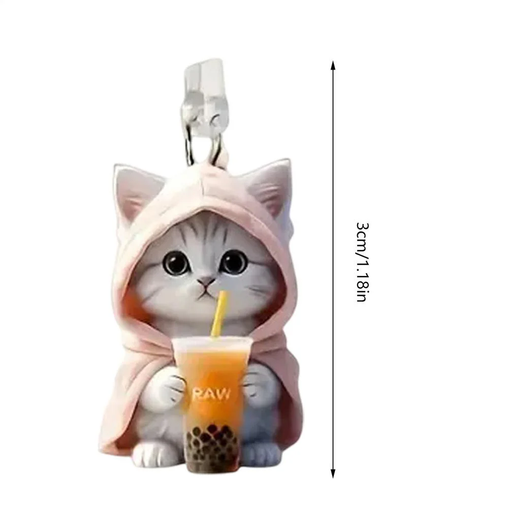 Cartoon Cat Phone Dust Plug Pendant Cute Mini Accessory For iPhone Samsung Type-C Interface Decoration Anti-Dust Cover