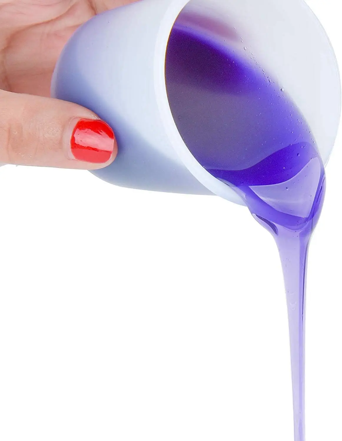 6 Stück 100 ml Silikon-Messbecher, DIY-Harz-Kleber-Werkzeugbecher für die Herstellung handgefertigter, antihaftbeschichteter Silikon-Mischbecher – Detail 3