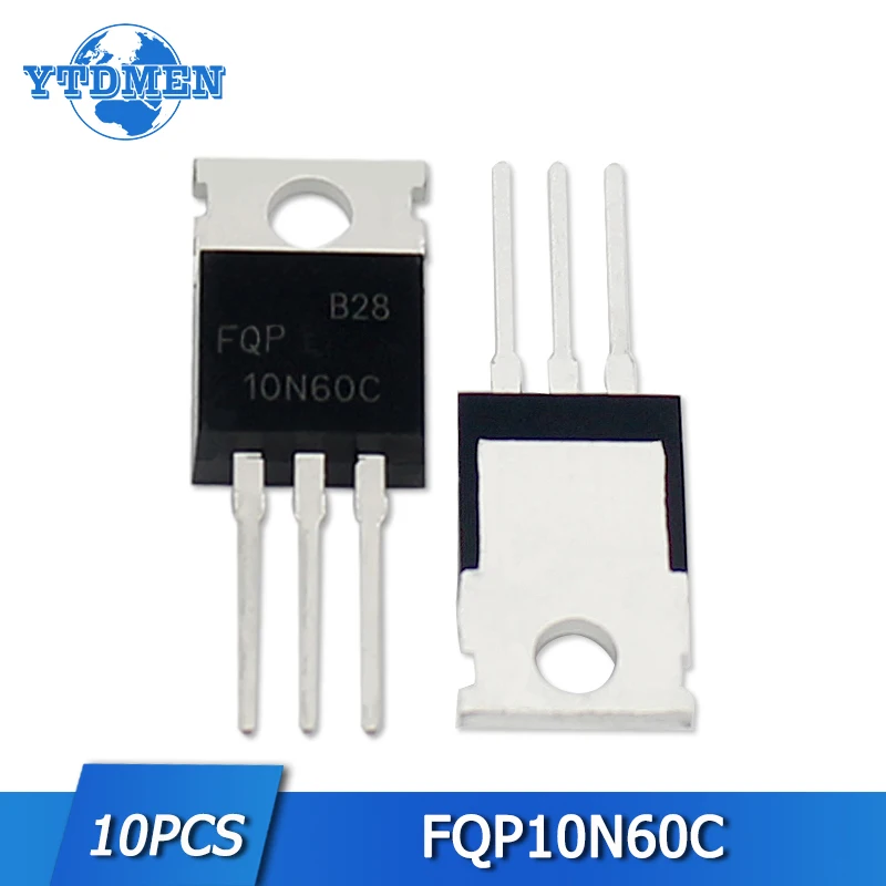 5 шт. FQP10N60C MOSFET 9.5A 600V набор транзисторов TO-220 N-Channel QFET электронный компонент 10N60