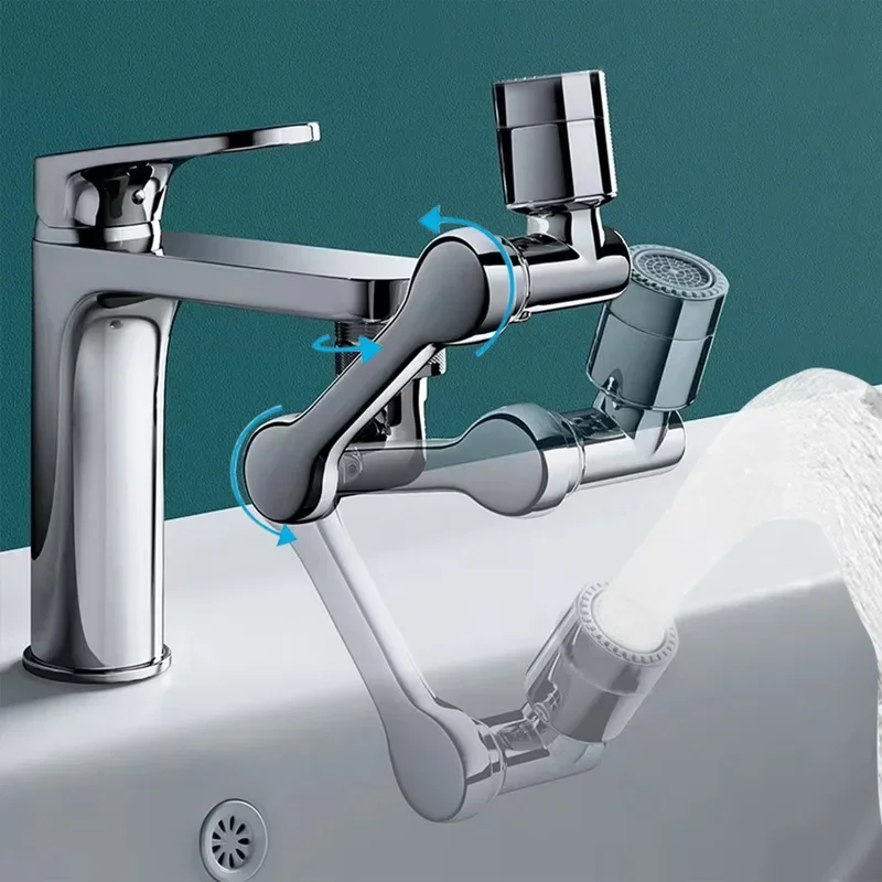 Rubinetti Ugello Braccio Robotico Plastica Splash Bubbler Rubinetto Da Cucina Lavabo Extender 1080 ° Aeratore Universale Filtro Girevole