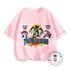 Transformers Cartoon Prints for Summer Coolness Stylish Boys' T-shirts with O-neck Design American Edition for Elastic Children 4