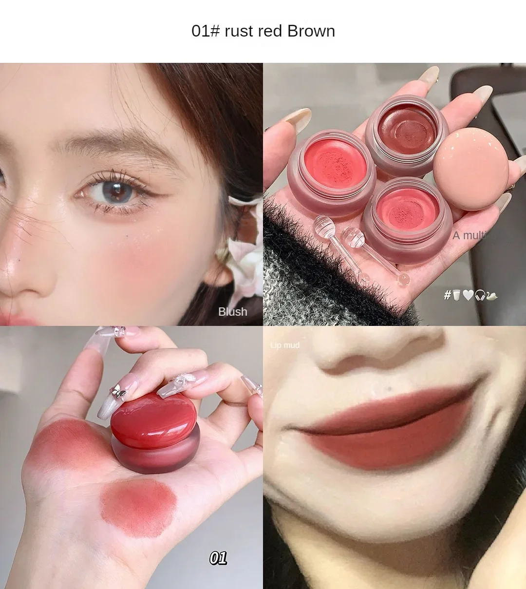 Matte Mud Blush And Lipstick Waterproof Long-lasting Lip Tint_voghion.com