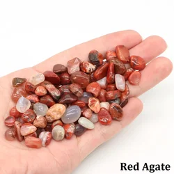 Natural Stone Gemstones for Reiki Healing and Aquarium Decor (Red Agate)