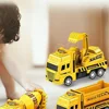 4 Pcs Pull Back Engineering Vehicle Cars Toys Small Kids Excavator Model Toddlers Construction Truck Plastic Mini Children 1