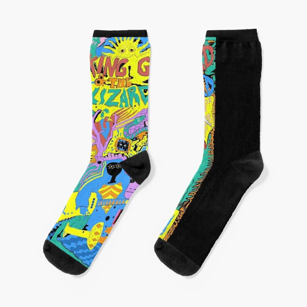 King Gizzard and the Lizard Wizard Brooklyn Gig Socks Funny Socks king crimson lizard lp