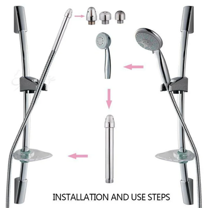 Metal Hygienic Shower For Bathroom Enema Water Nozzle With 3 Style Head Anal Ingredients Douche Vaginal Clean Kit Cleaner Tool 3