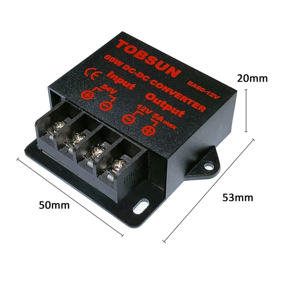 1PC 24V to 12V 5A DC Converter Voltage Reducer Regulator Step Down Buck Converter 12V 24V to 5V Volt Transformer Module car voltage regulator