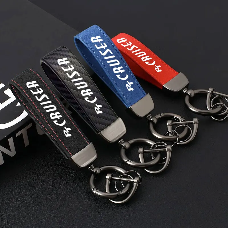 Suede KeyChain Detachable Metal 360 Degree Rotating Buckle For Men Women Gift Car Key Chain For Chrysler PT Cruiser Accessories