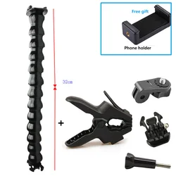 Versatile Goose Neck Selfie Stick with Universal Holder for Smartphones and Action Cameras (M)