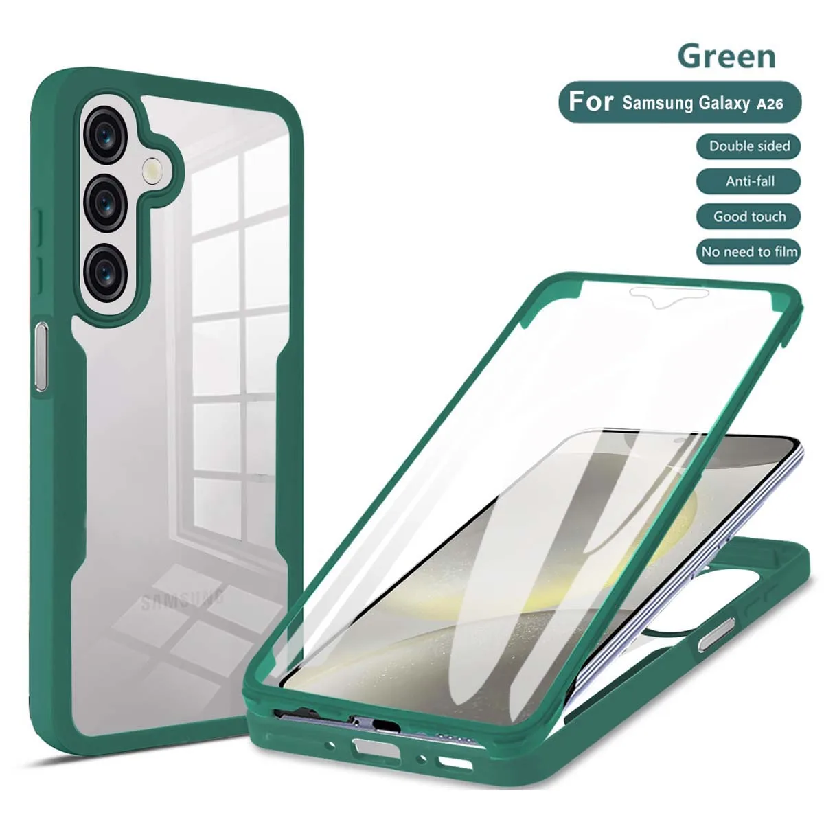Crystal Clear 360° Protective Phone Case - Shock and Drop Resistant